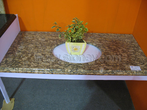 Giallo Fiorito Vanity Top