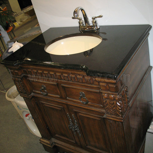 Black Vanity Top