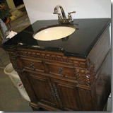 Black Vanity Top