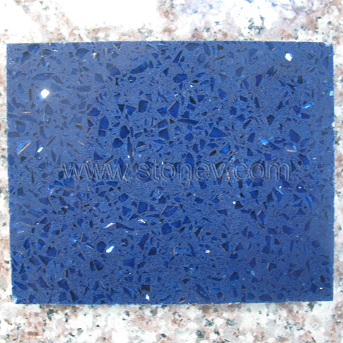 Blue Man-Made Stone