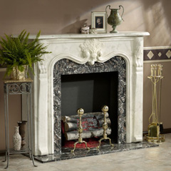 White Marble Fireplace
