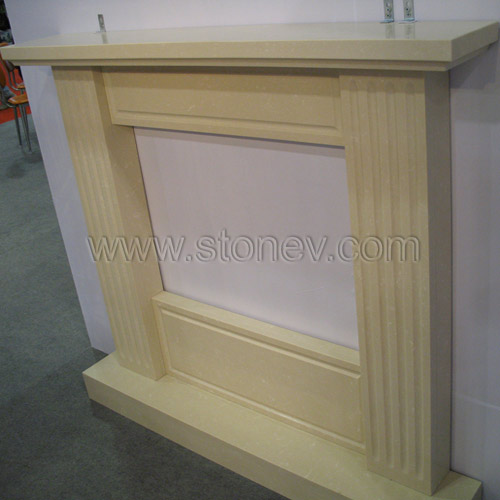 Yellow Sandstone Fireplace