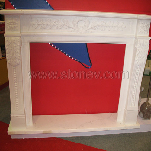 White Marble Firepalce
