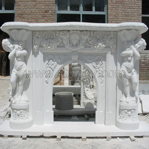 Marble Carved Mantel