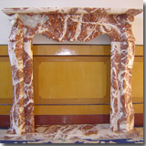 Red Marble Firepalce