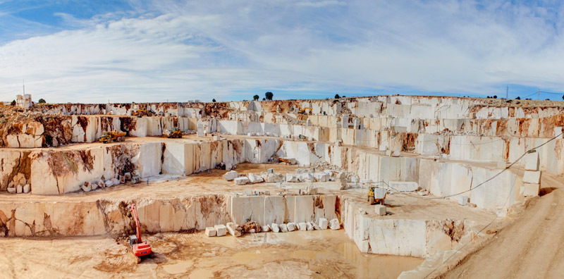 Beige Marble Quarry