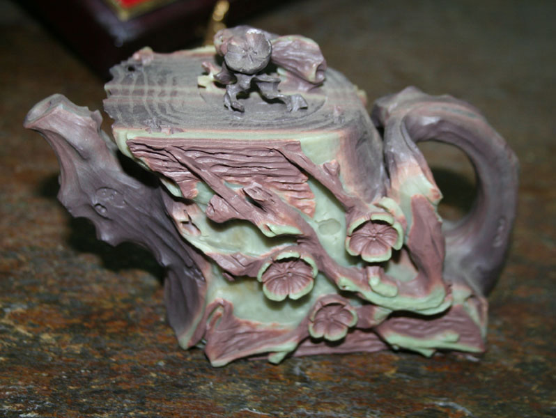 Stone Carved Teapot