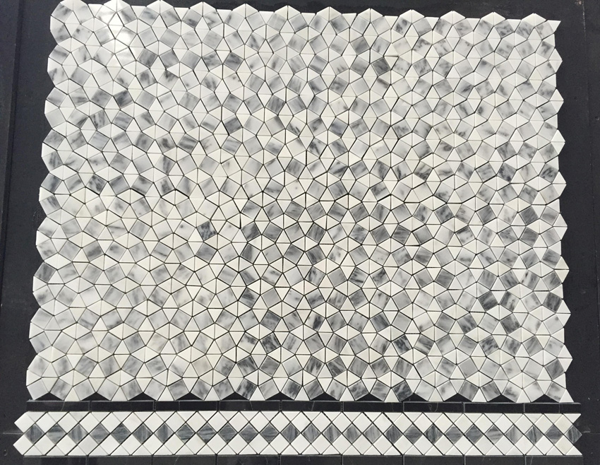 Water-Jet Cutting Marble Mosaic