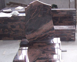 Aurora Granite Tombstone