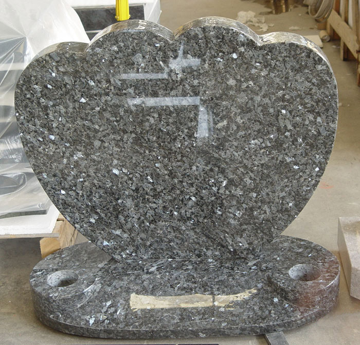 Blue Pearl Granite Headstone