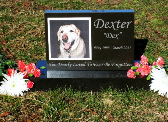 Black Granite Pet Memorial Stones