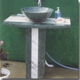 Marble Pedestal Vanity