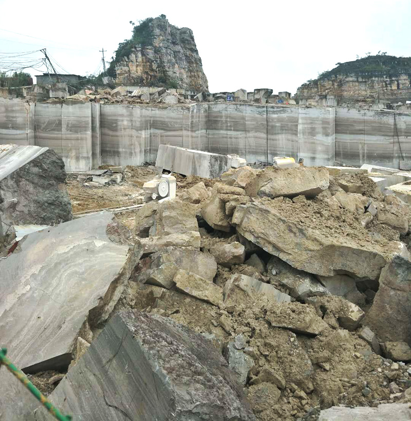 White Wood Grain Marble Quarry