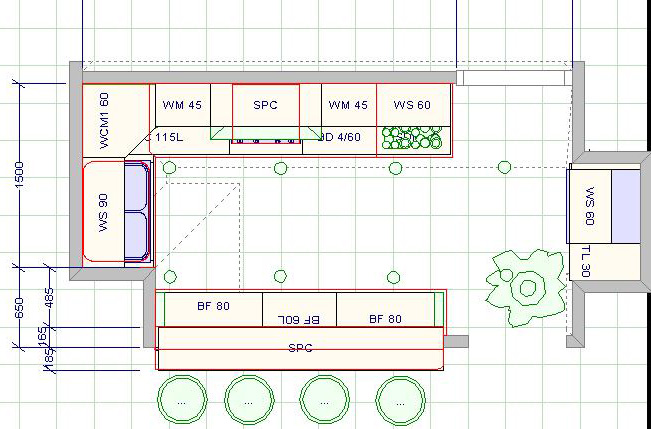 Kitchen Countertop Drawing