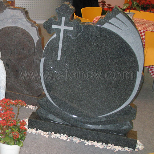 Granite G654 Dark Grey Tombstone