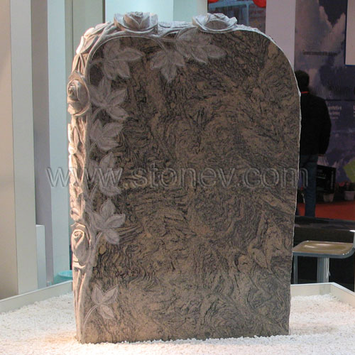 Granite Indian Juparana Tombstone