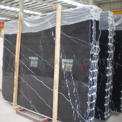 Marble Black and White Slab