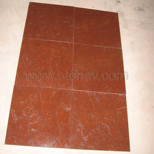 Coral Red Marble Tiles