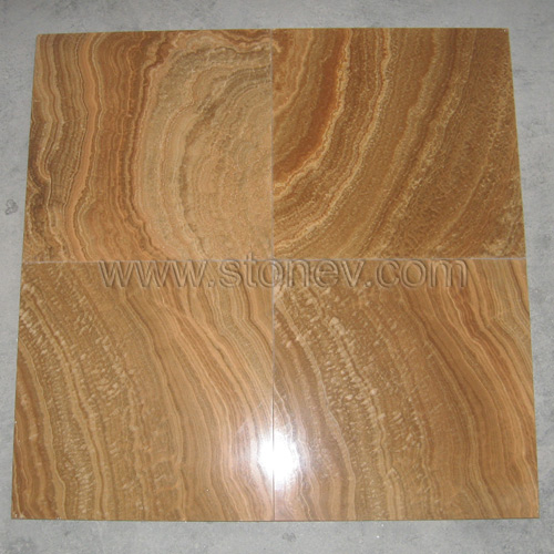 Wood Grain Yellow Marble Tiles