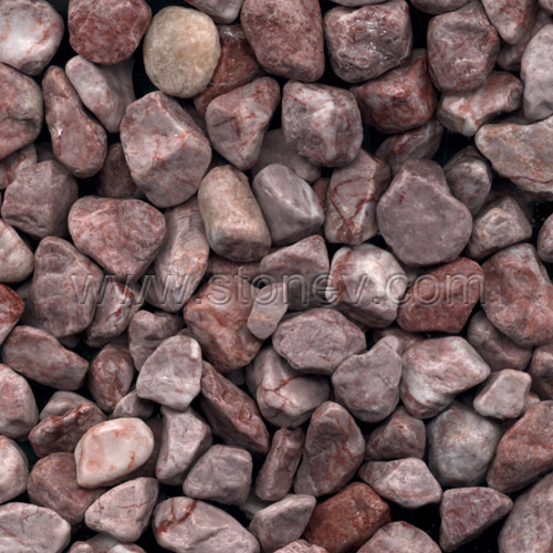 Machine-Made Red Pebblestone