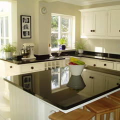 Black Granite Kitchen Top