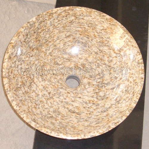 Granite Tiger Skin Yellow Sink