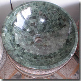 Granite Flower Green Sink