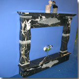 Black Marble Fireplace Mantel