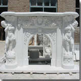 Marble Carved Mantel