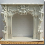 White Marble Firepalce