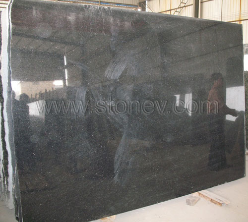 Granite Black Galaxy Slabs