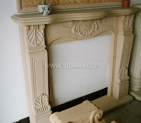 Sandstone Fireplace