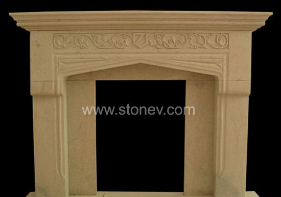 Sandstone Fireplace
